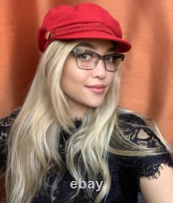 Authentiques nouvelles montures de lunettes pour femme Tom Ford TF 536420 argentées œil de chat 53 mm
