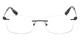Bmw Bw5011 002 Monture De Lunettes Optiques En M&eacute;tal Sans Monture Noir Mat 56-17-150
