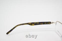 BULGARI 1027 Lunettes demi-cerclées argent et marron neuves