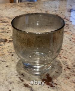 Bol à punch vintage MCM argenté ombré avec 12 verres et une louche en plastique