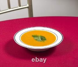 Bol à soupe élégant blanc et argent de 14 oz - Paquet de 100 pour événements spéciaux