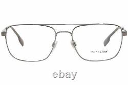 Burberry B-1340 1144 Lunettes De Vue Frame Hommes Crescent Ruthenium Full Rim 56mm