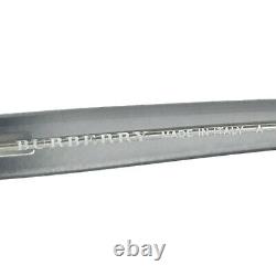 Burberry B1156 1003 Lunettes De Soleil Lunettes Cadres Gray Gunmetal Silver Half Rim 140