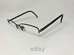 Burberry B1157 1003 Cadre Lunettes Italie Half Rim 52-17-135 Argent / Rouge Wz85