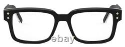 CHRISTIAN DIOR CD DiamondO S8I 1000 NOIR ARGENT-DORÉ LUNETTES AUTHENTIQUES 53-18