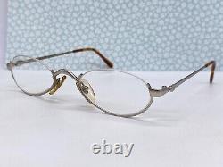 Cadres de lunettes Bugatti pour la lecture Hommes Femmes Argent Vintage Ovale Demi-cerclé