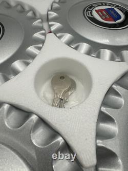 Capuchon de centre de jante ALPINA Set de 4 pcs avec clés BMW E65 E66 Alpina B6 B7
