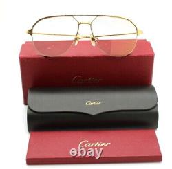 Cartier Santos Cadres Lunettes De Soleil Eyeglass Fil Vintage Demi-rim Ct0229s 003