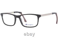 Champion CU Troika C01 Monture de lunettes pour hommes Noir Plein cadre Rectangulaire 58mm