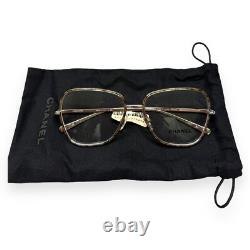 Chanel 2188J 127 Lunettes Marron Tortue / Argent 53mm avec Pochette