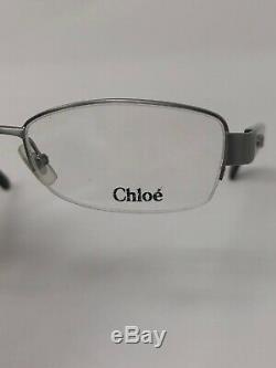 Chloe Cl1103 C03 Lunettes Cadre France Half Rim 49-19-135 Silver / Brown At03