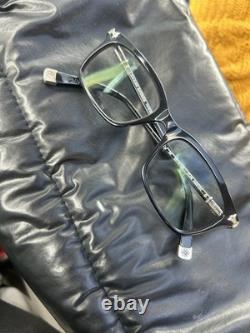 Chrome Hearts FUN HATCH lunettes de vue en argent 925 noir à monture carrée intégrale