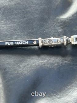 Chrome Hearts FUN HATCH lunettes de vue en argent 925 noir à monture carrée intégrale