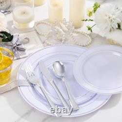 Cuillères pour fournitures de mariage et de fête, couteaux, fourchettes, tasses, 75 chacun - Dîner