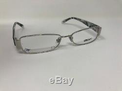 Dkny Dy5566 1002 52-16-135 Noir Argent Cerclée Flex Charnière C154 Eyeglass