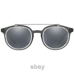 Dolce & Gabbana Dg6116 3160/6g Lunettes De Soleil Gray Silver Round Men Full Rim 140 MM