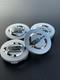 Ensemble De 4 Capsules De Centre De Roues Nissan Argent/chrome 59 Mm/2,32 Pouces
