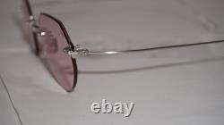 EYEVAN Nouvelles lunettes de soleil Argent antique demi-cerclées Rose 7285 189 C812 48 23 147