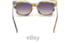Emilio Pucci Ep 109 Brown Multicolor MIX 41f Cat Eye Sunglasses 55-19-145 __gvirt_np_nn_nnps<__ Ep0109