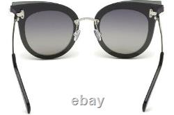Emilio Pucci Ep104 Noir 20b Lunettes De Soleil Cat Glass Eye Cadre 66-15-140 Ep0104