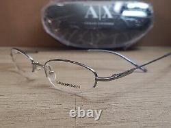 Emporio Armani EA9172 3A2 Lunettes de vue à demi-cerclées en argent 47-18-135 Italie