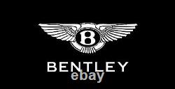 En français, le titre serait : Capuchon de moyeu de roue argentée pour Bentley Continental GT & Flying Spur, jante à 7 branches de 21 pouces.
