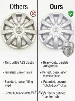 Enjoliveurs de roue 15 pouces pour Camry 2000–2012+ 01 02 03 04 05 06 07 08 09, lot de 4 pièces