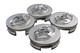 Ensemble De 4 Pièces De Couvre-roues Centraux De Toyota 62 Mm I Cache-roues En Chrome