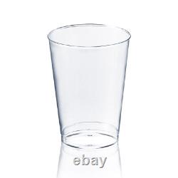 Ensemble de vaisselle jetable en plastique élégante pour mariage - Paquet de plats Harmony