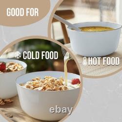 Ensembles de 50 bols en plastique jetables de 24 oz avec bord argenté élégant