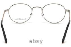 Ermenegildo Zegna EZ5132 Argent 014 Cadre de lunettes de vue rond en métal 47-21-145 5132