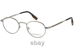 Ermenegildo Zegna EZ5132 Argent 014 Cadre de lunettes de vue rond en métal 47-21-145 5132