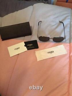 Fendi Femme Double Rim Lunettes De Soleil Aviateur De