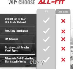 Garniture de jante pour voitures, 24 pouces, protection durable contre les frottements de trottoir, protège-jante pour roue