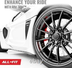 Garniture de jante pour voitures, 24 pouces, protection durable contre les frottements de trottoir, protège-jante pour roue