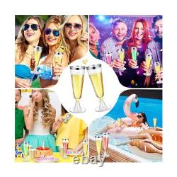 Gerrii 300 pièces de flûtes à champagne en plastique en vrac, 4,5 oz claires jetables
