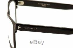 Givenchy Lunettes De Vue Gv 0011 Gv / 0011 10g Cadre Optique Noir / Argent Sur Jante Complète 55mm