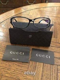 Gucci Gg 3204 Lunettes De Vue Frames D28 Noir 140 Argent G028 Avec Boîtier Guccisima