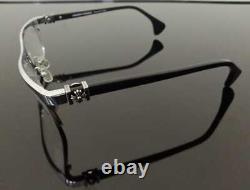 Hommes De Luxe Cadre Lunettes Full Rim Glasses Silver Black 005-ch