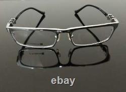 Hommes De Luxe Cadre Lunettes Full Rim Glasses Silver Black 008-ch