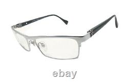 Hommes De Luxe Lunettes En Métal Cadre Plein Jante Lunettes Silver Black 003-ch