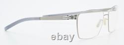 IC! BERLIN Lunettes Jana M. Soie Perle Mate Argent Pilote Carré Léger