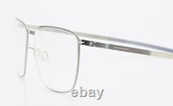 IC! BERLIN Lunettes Khamseen Chrome Brillant Carré Léger Flexible Fines