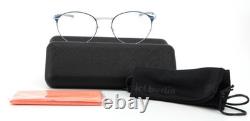 IC! BERLIN Monture de lunettes Etesians Harbor Argent Bleu Flexible 49-19 145 Femme