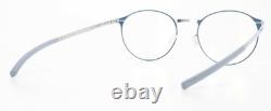 IC! BERLIN Monture de lunettes Etesians Harbor Argent Bleu Flexible 49-19 145 Femme
