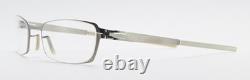 Ic! Berlin Monture de lunettes Jarvis Vintage Rectangle Ovale Satin Argent Flexible