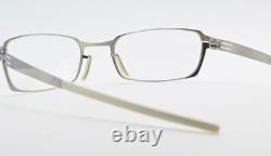 Ic! Berlin Monture de lunettes Jarvis Vintage Rectangle Ovale Satin Argent Flexible