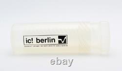 Ic! Berlin Monture de lunettes Jarvis Vintage Rectangle Ovale Satin Argent Flexible