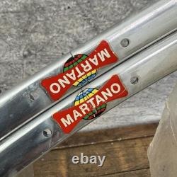 Jante Vintage Martano 700c à boyau, lot de 36 trous, argent, NOS, Italie, vélo de route, sew-up