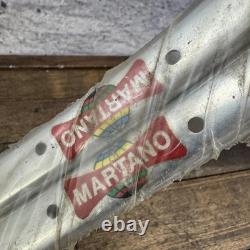Jante Vintage Martano 700c à boyau, lot de 36 trous, argent, NOS, Italie, vélo de route, sew-up